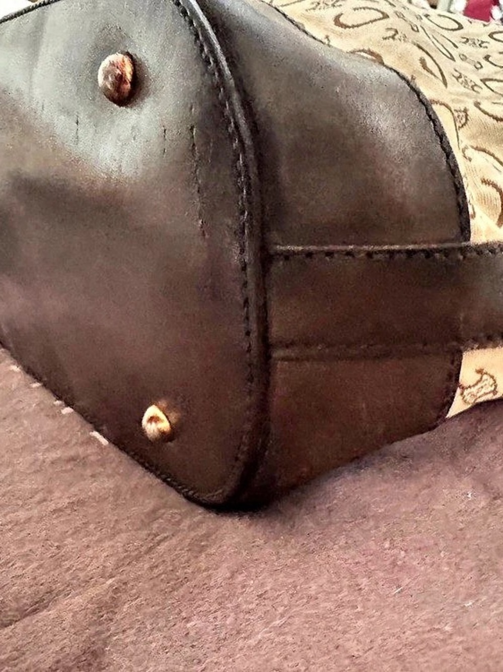 Celine Vintage Macadam Canvas Tote Bag - Picture 11 of 16